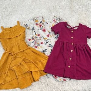 🦆 Bundle of 3 Sparkle In Pink Dresses Size 5T